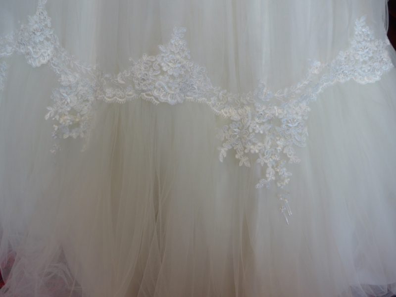 Ivory silk and tulle Wedding dress by Felicity Westmacott