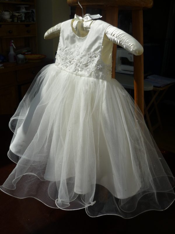 Christening gown made from mummy's wedding dress by Felicity Westmacott