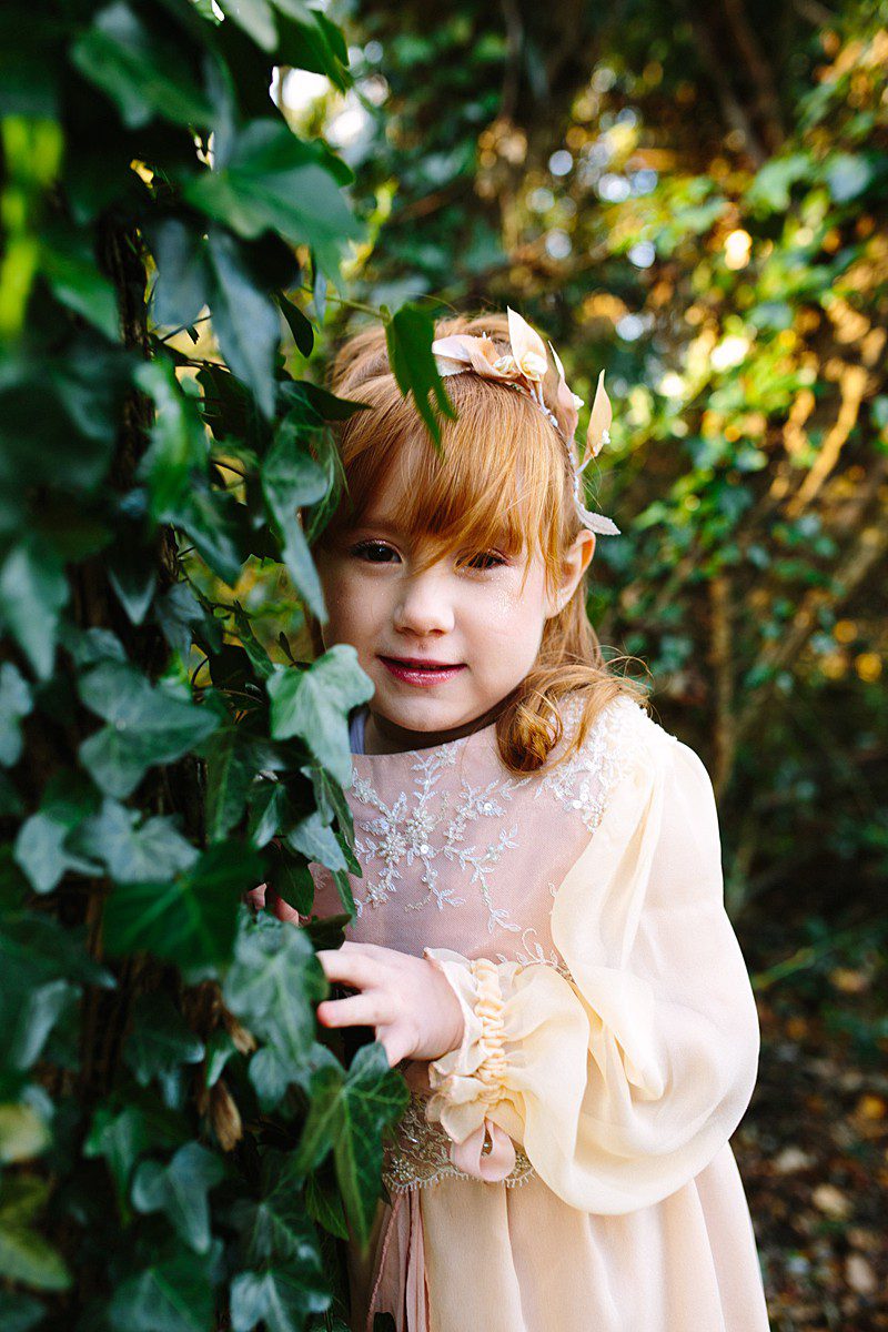 child bridesmaid dress custom made with long sleeves for winter