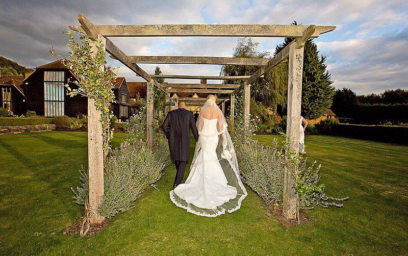 lace trim bridal veil with long train ivory summer wedding