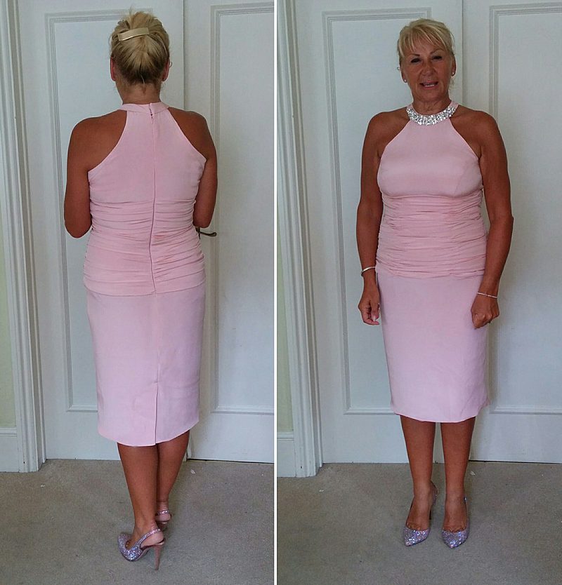 fitting picture pretty in pink finished special occasion dress made to measure