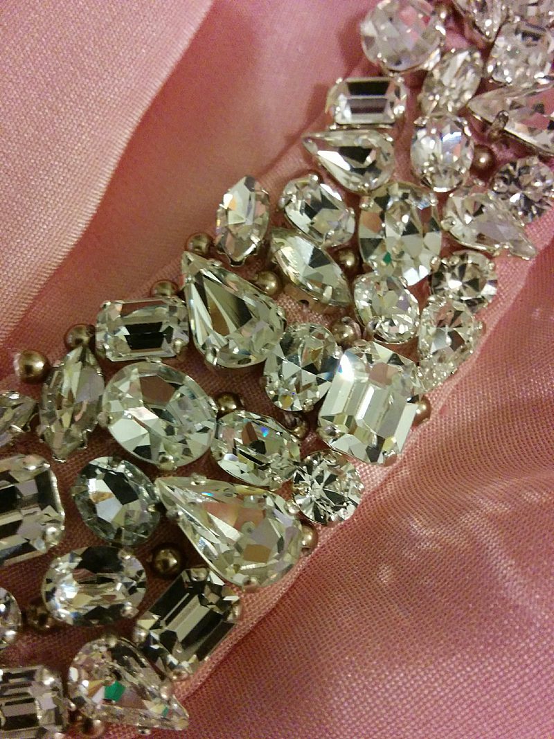 hand beading detail swarovski flatback stones diamante drop oval round rectangle and pearl