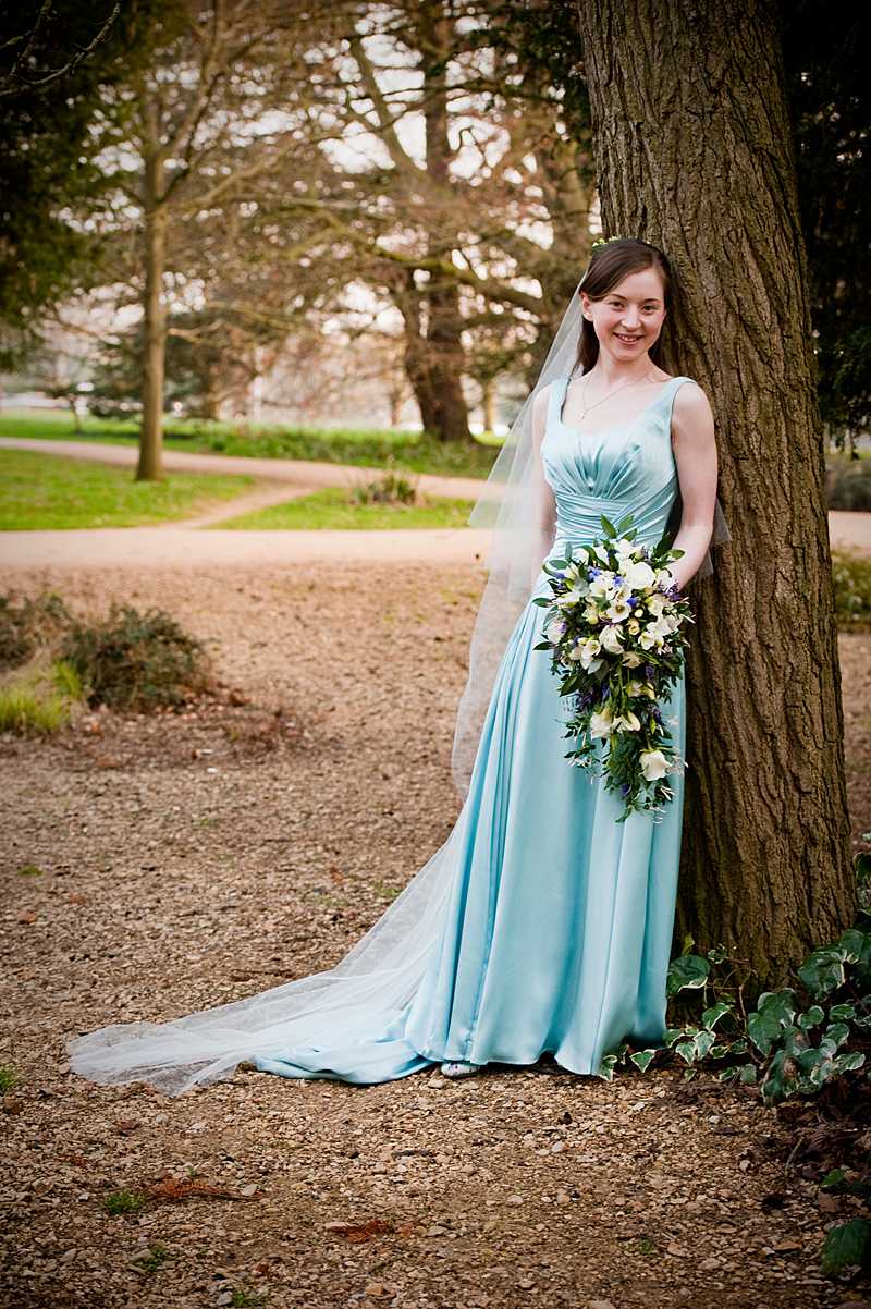 country wedding coloured wedding dress