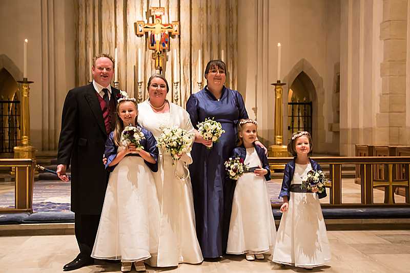 bridesmaid and flowergirl dresses bespoke navy blue silk