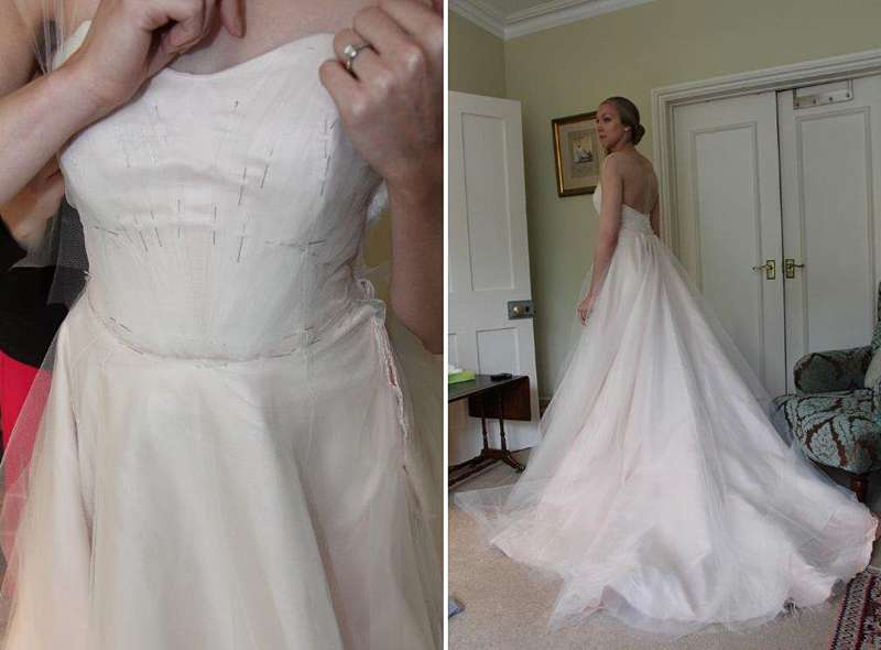 bespoke creation bridal gown fitting pictures