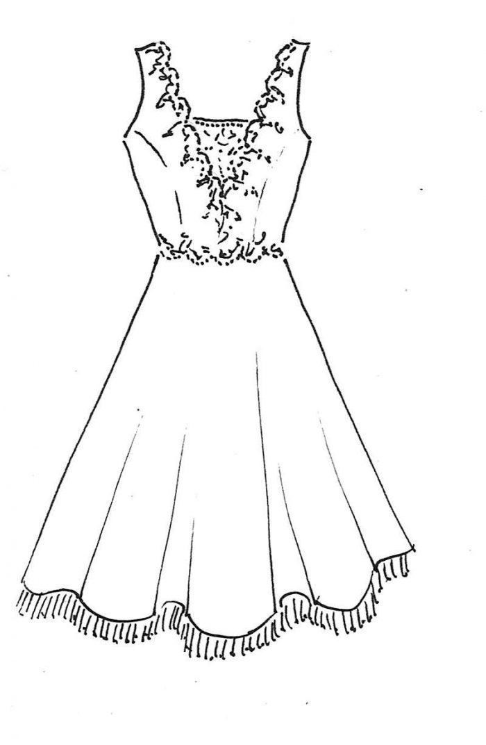 original design sketch by Felicity Westmacott