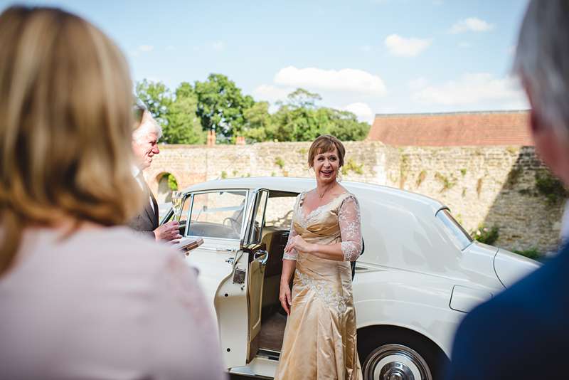 older bride coloured wedding dress