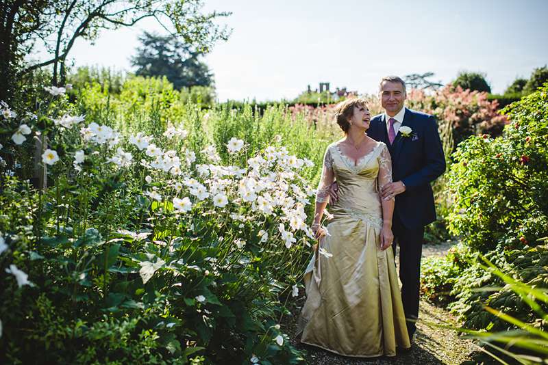 in the flowers summer bride gold satin