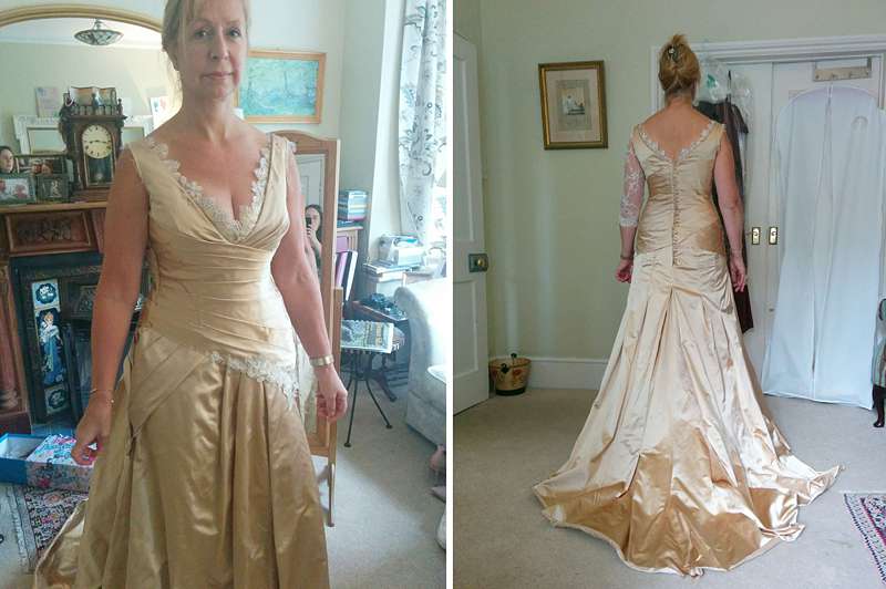 fitting picture bespoke dressmaker