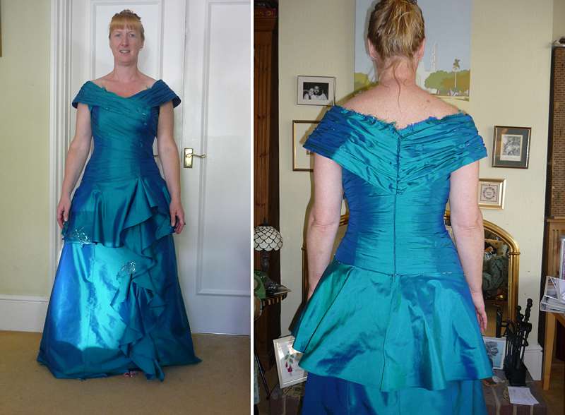 fitting picture bespoke dressmaker wedding dress