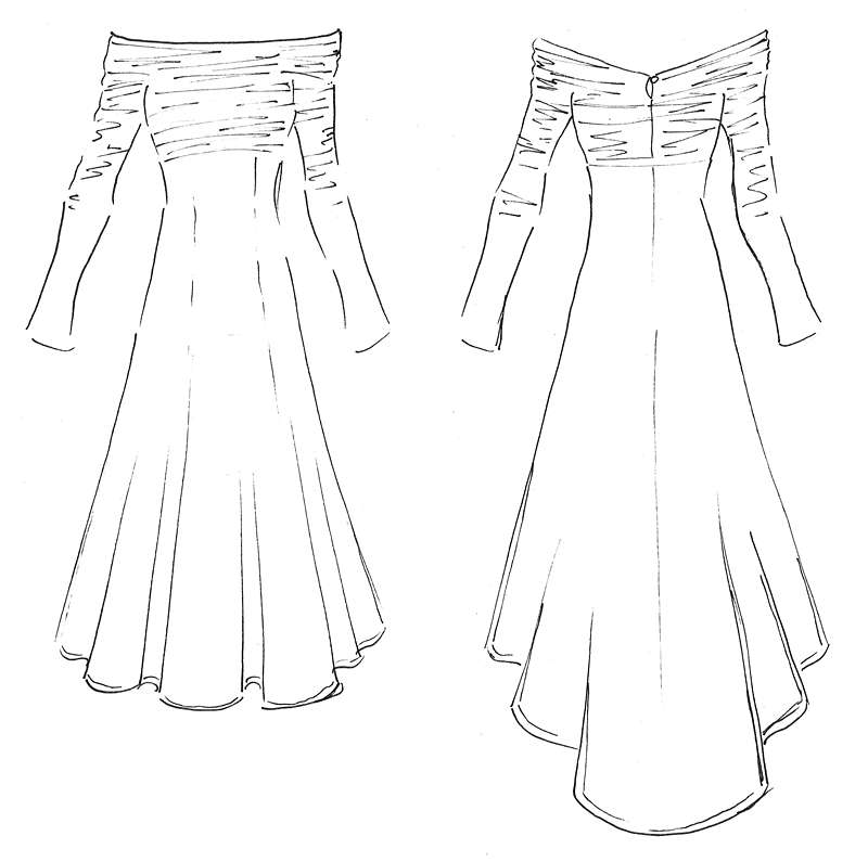 original dress design by Felicity Westmacott