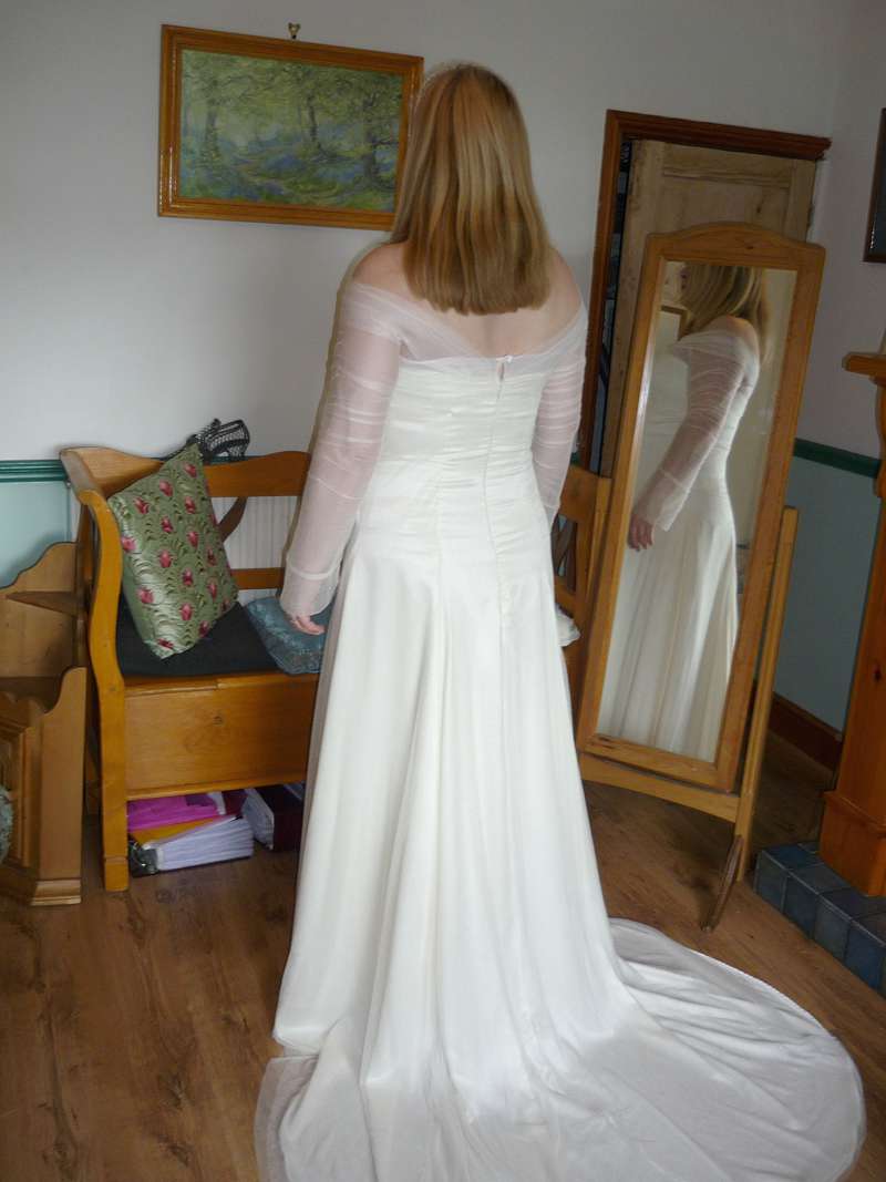fitting picture finished bespoke wedding dress
