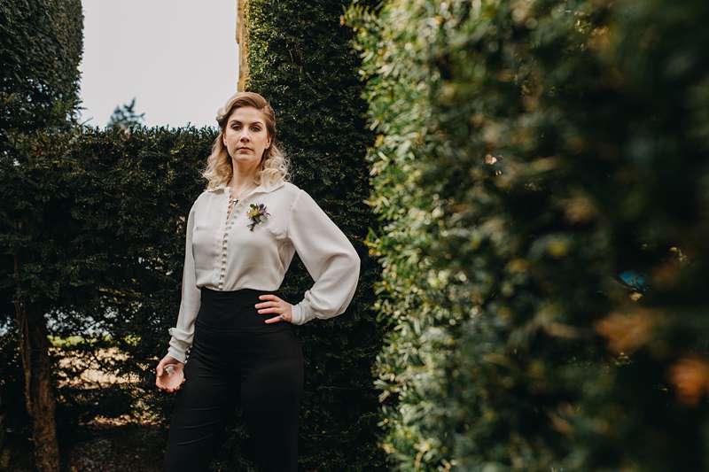 jareth bride gay wedding dreee outfit inspiration box hedge maze hever castle