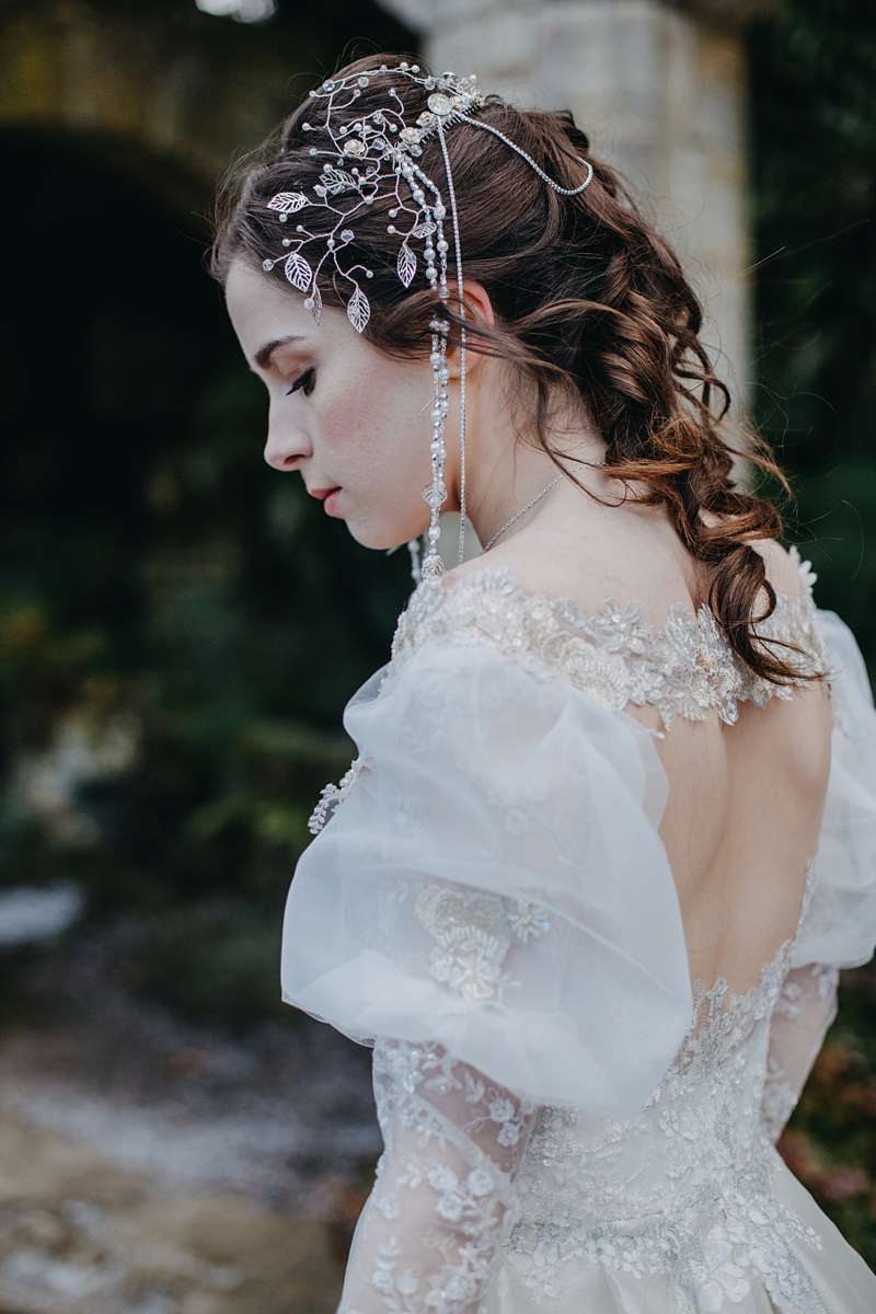 balloon sleeve wedding dress sarah balldress lace