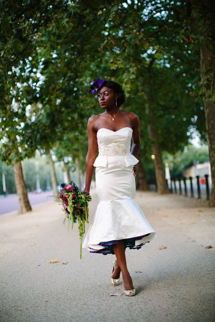 ivory silk satin wiggle dress with peplum