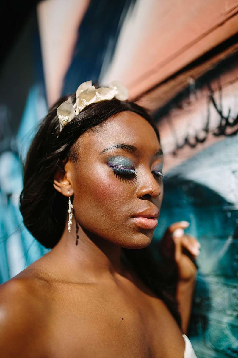 black african skin tone wedding makeup beauty