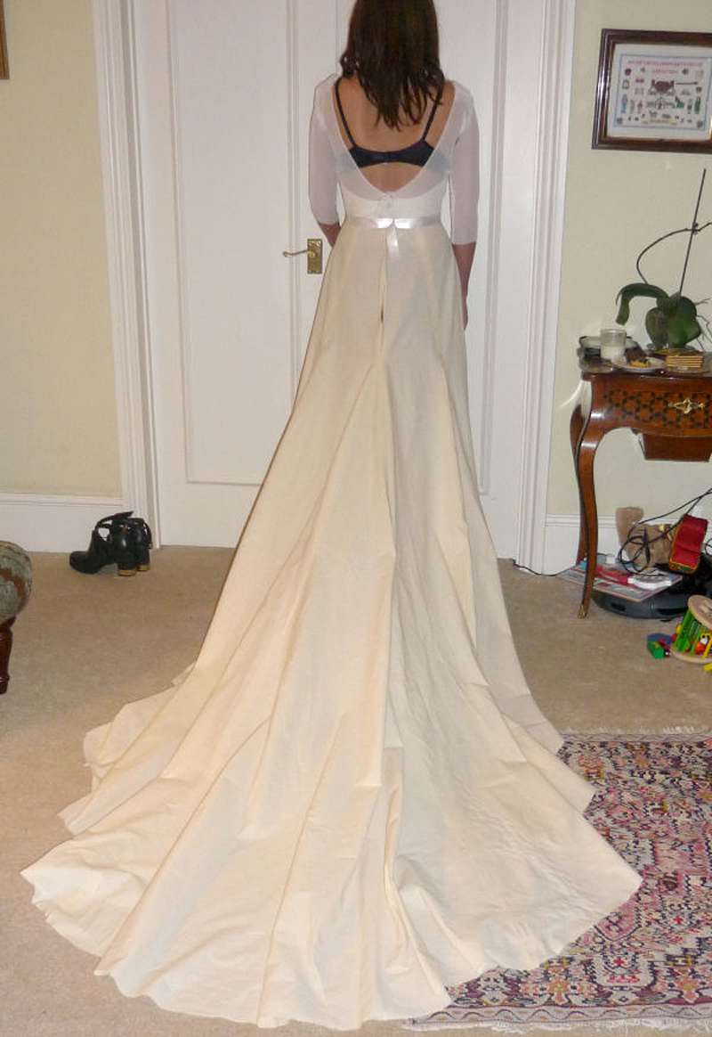 calico toile practice run made to measure wedding dress