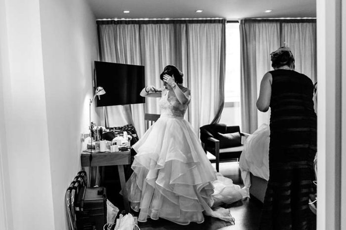 modern bride hotel wedding