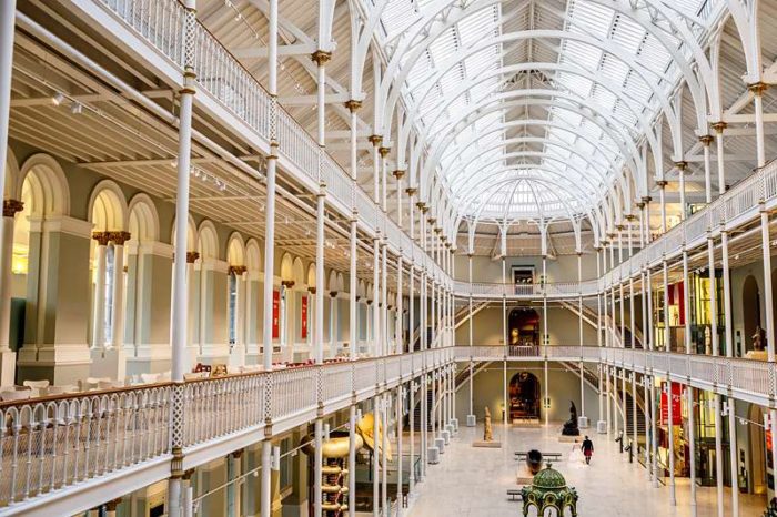 museum of scotland wedding venue dramatic bride