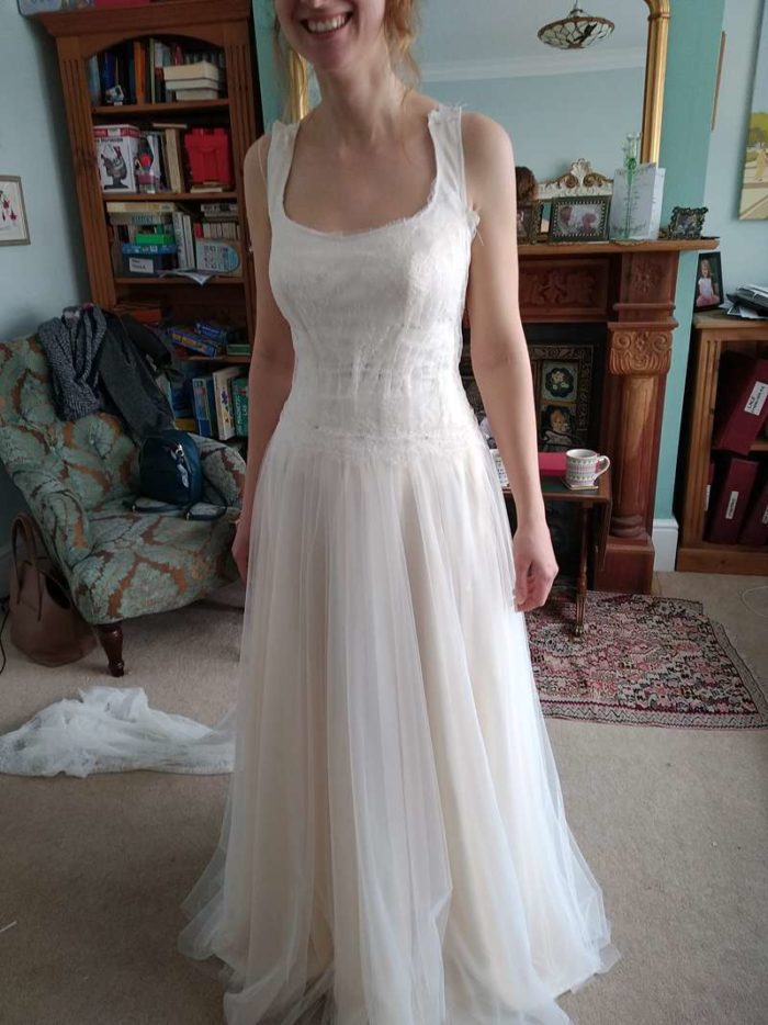 fitting picture real bride custom dress