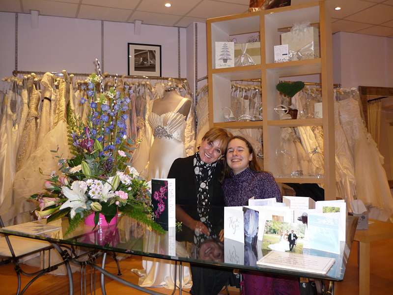 Liz and I in the bridal shop 'Amante' in 2008