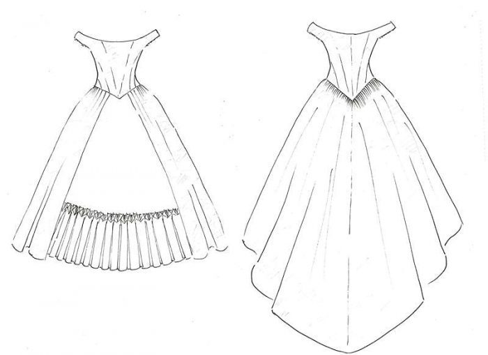 victorian wedding dress design by Felicity Westmacott