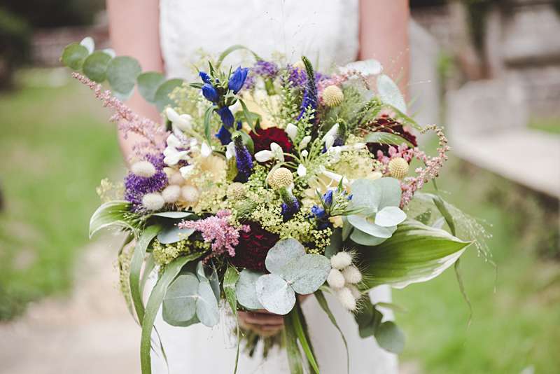 eucalyptus wedding bouquet