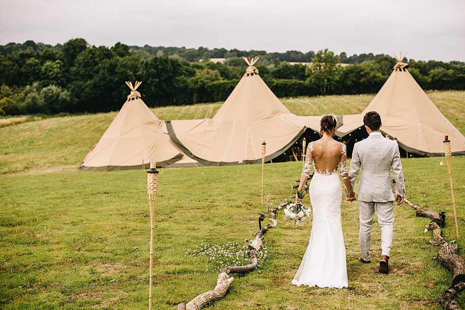 Summer modern wedding design make to order low back