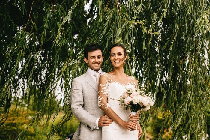 Romantic wedding with custom dress