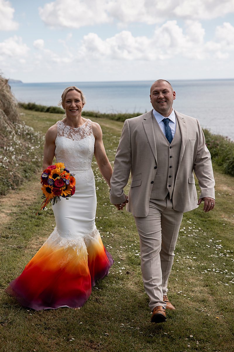 body con bright coloured custom summer wedding dress