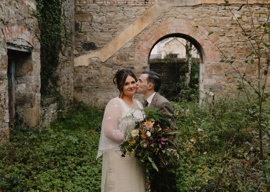 irish mid size bride bespoke wedding dress vintage lace surrey dressmaker