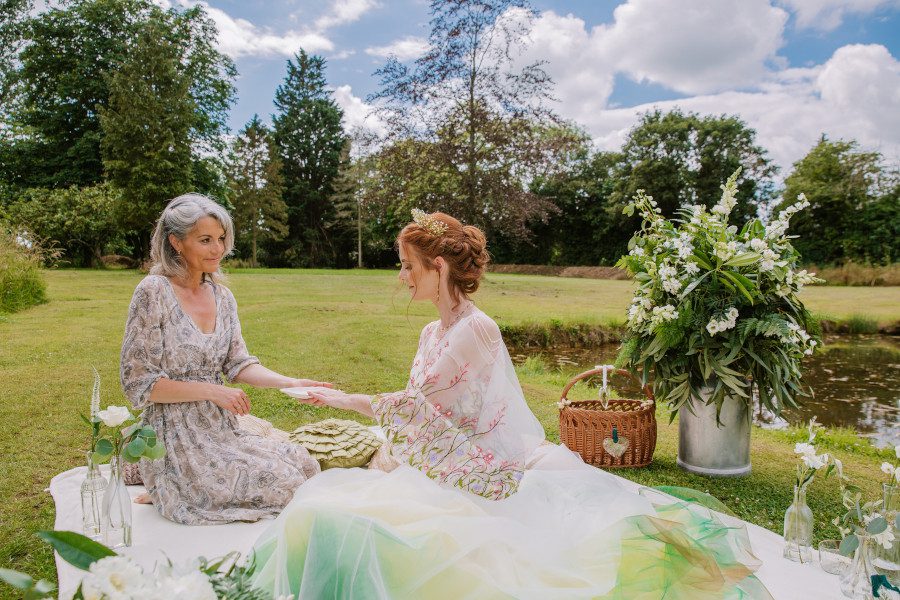 celebrant bride outdoor natural spiritual green woodland wedding ceremony uk