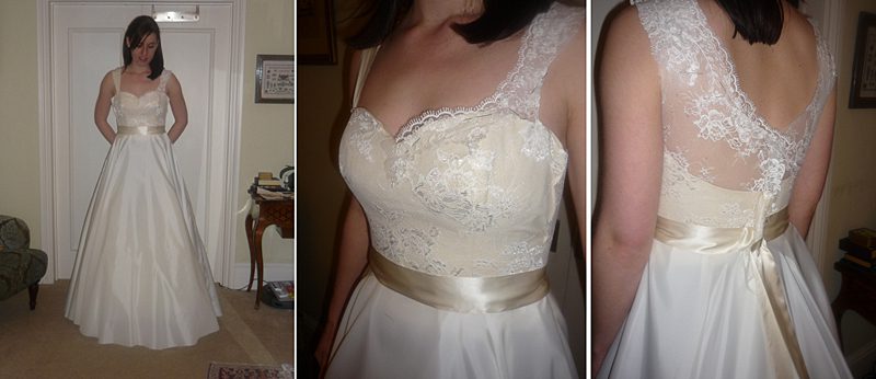 toile fitting for bespoke wedding dress surrey