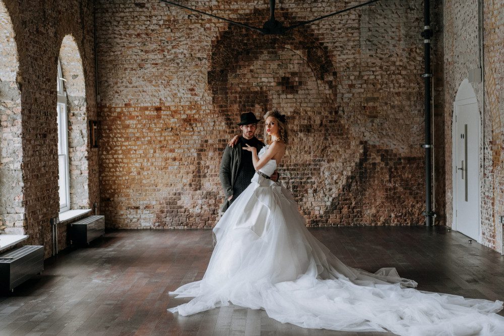 jenny beavan cruella inspired wedding dress design london bride