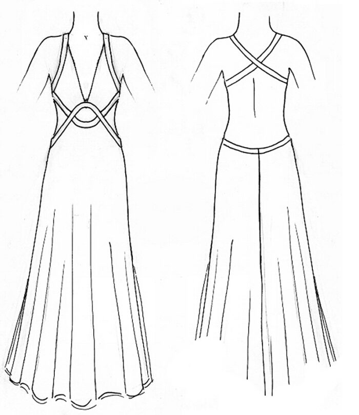 bias cut wedding dress design Felicity Westmacott