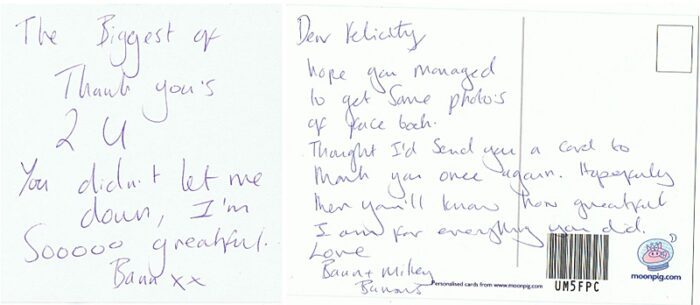 thank you letter