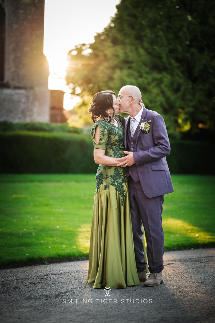 long floaty grass bottle forest lime bright green wedding dress