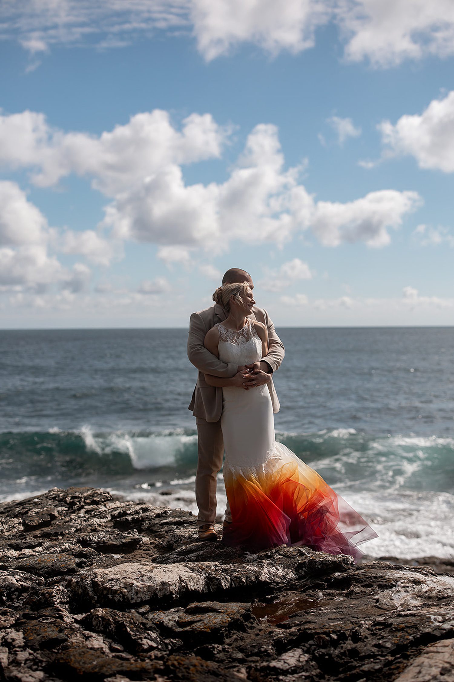 seaside wedding dress colours