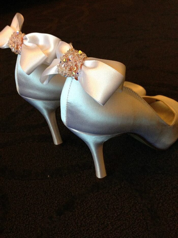shoe bows bespoke made to order ribbon