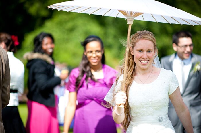 bespoke modest wedding dress round neckline