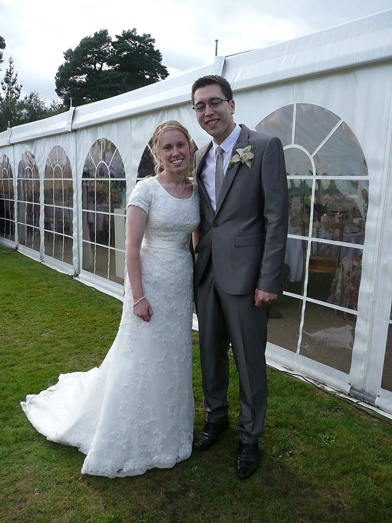beaded lace modest wedding dress