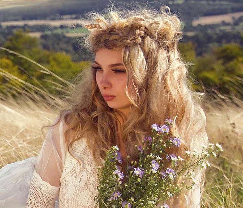 teresa weller hair art bride in the corn