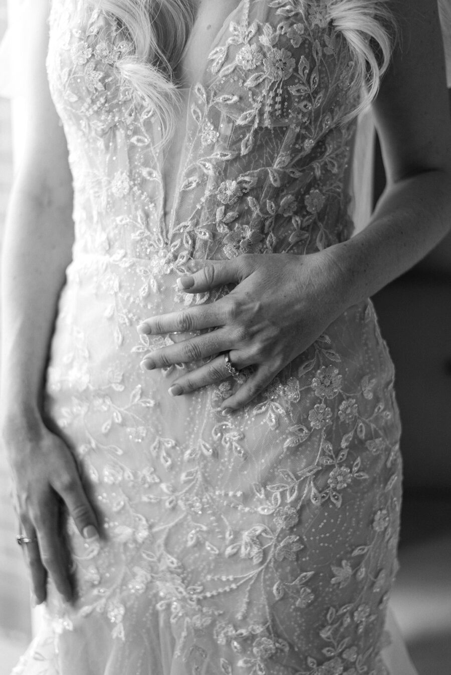 boned corset sheer visible boning channels sequin beaded sparkle lace