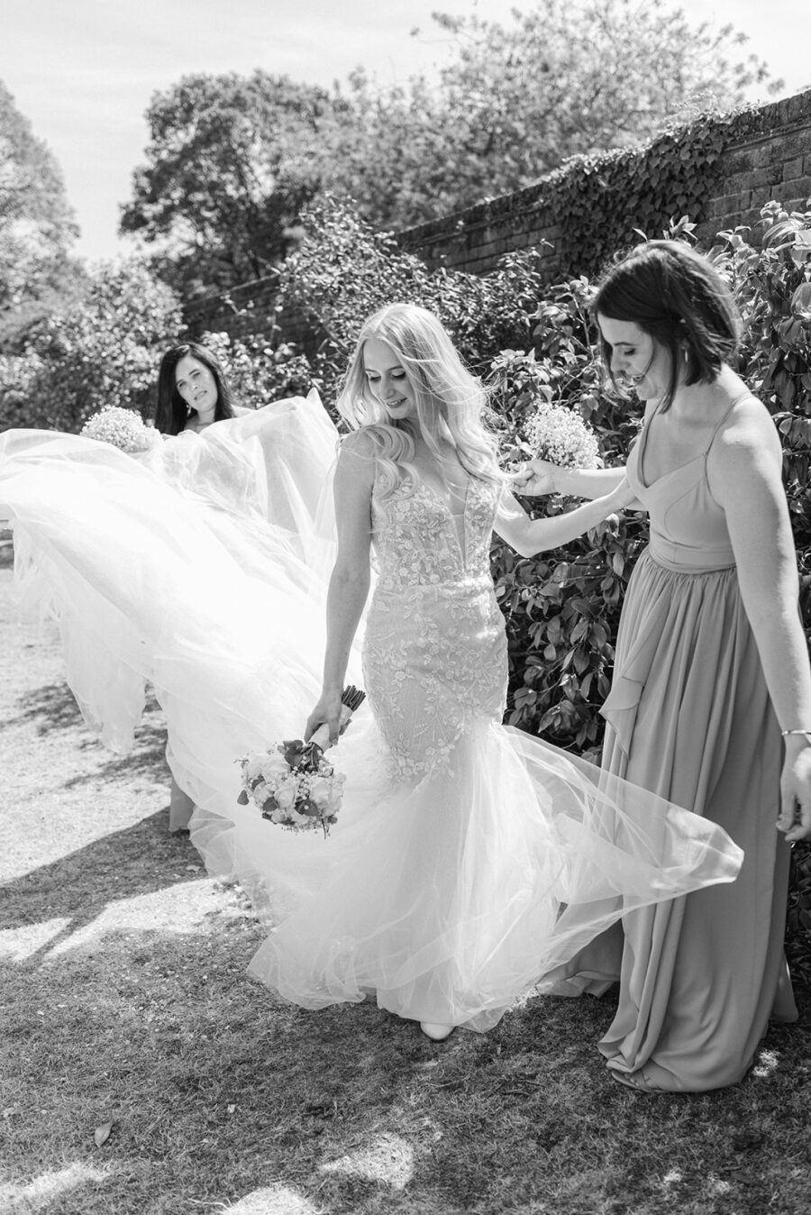 sexy mermaid fishtail fit flare skirt lace wedding dress long train