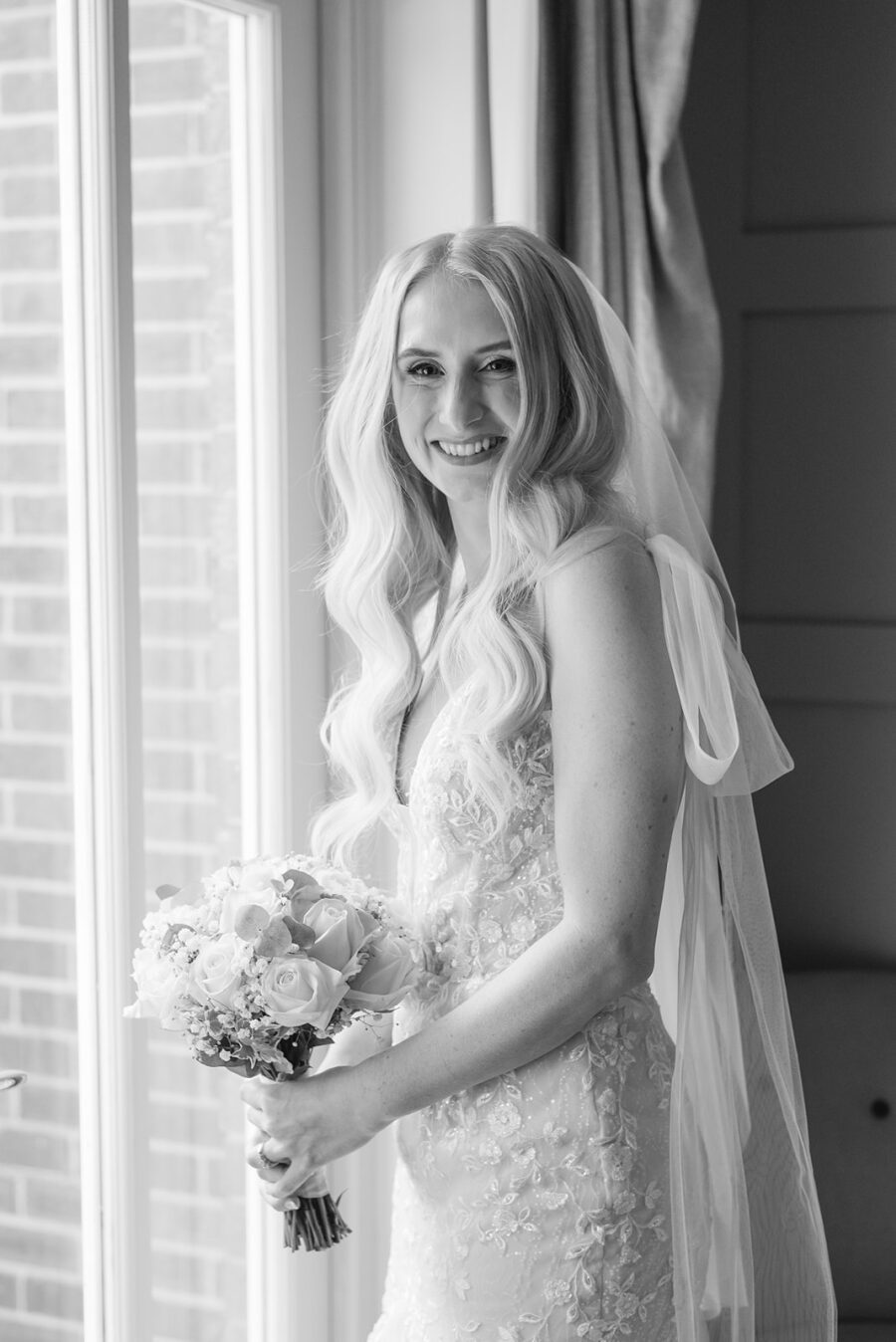bunny tie shoulder bows floral lace wedding dress sheer bodice