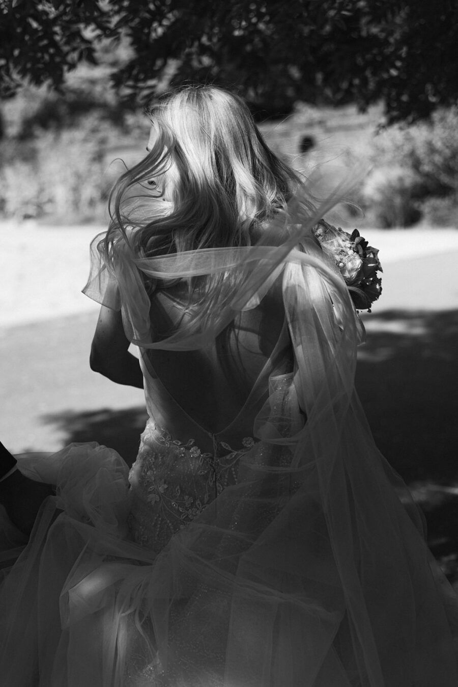 dramatic feminine sexy romantic backless sequin lace wedding dress