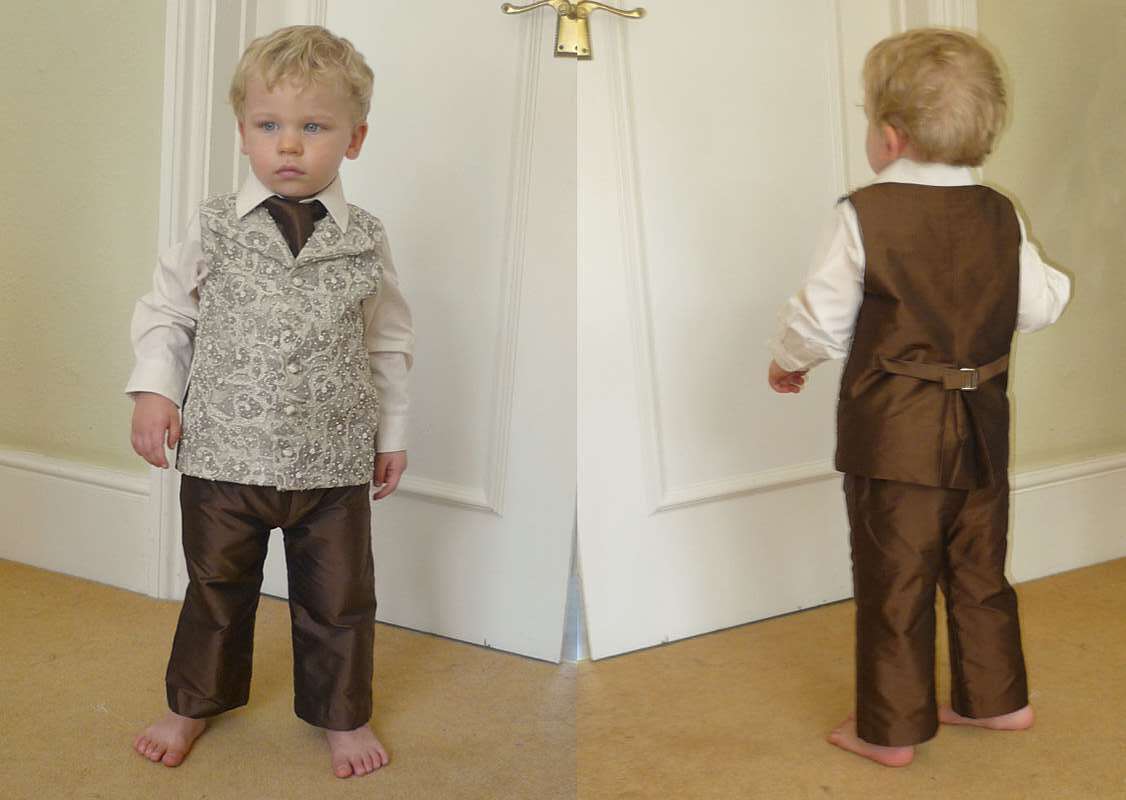 18the century style Christening waistcoat and trousers