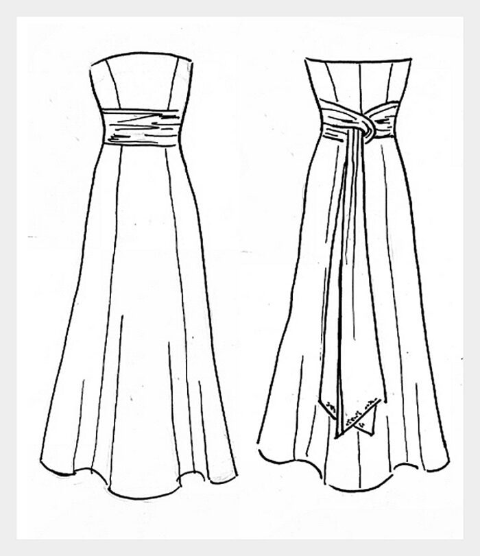 design-sketch-princess-line-ruched-sash