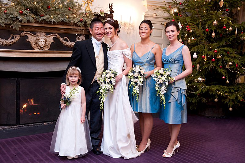 bespoke bridesmaid dress winter wedding duckegg blue shot taffeta