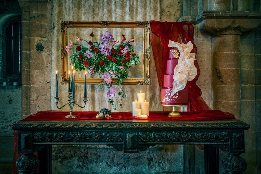 artistic creative historical vintage cake display candles candlestick holder antique